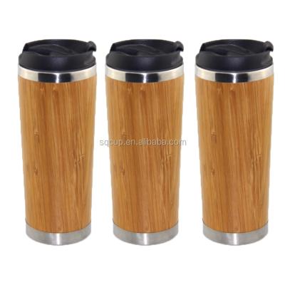 China Sustainable Stainless Steel Bamboo Mug And Wooden Double Wall And Bamboo Coffee Mug Cup for sale