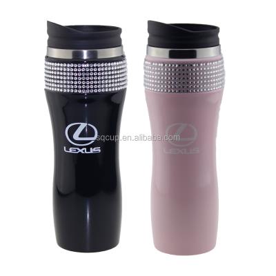 China Sustainable Diamond Stainless Steel Mug And Tumbler Of Stainless Steel And Stainless Steel Coffee Mug for sale