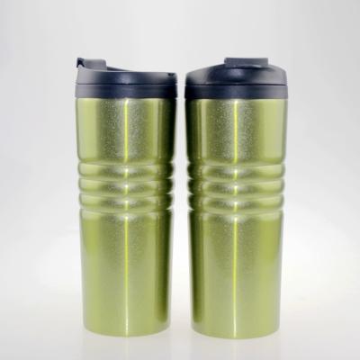 China Eco-Friendly Insulated Plastic And Metal Material Feature Sustainable Double Walled Coffee Mugs for sale