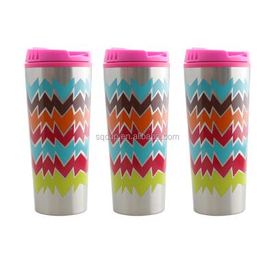 China Sustainable double wall plastic cup. Insulation coffee mug and stainless steel mug for sale