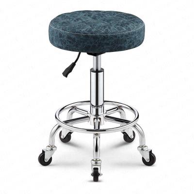 China 360 Degree Rotating 13 Latest Good Quality Crystal Teal-Blue Black Bar Stoolm For Home Office Furniture for sale