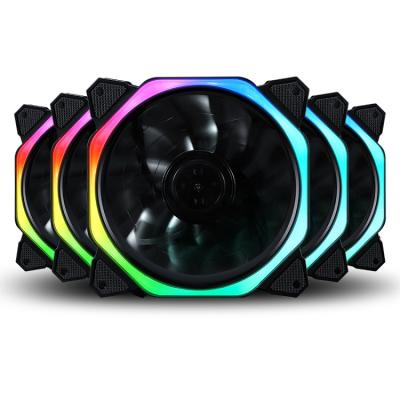 China Computer Case RGB FAN 120mm PC Computer Fan RGB With RF Remote Control Speed ​​Led Case Fan Factory Price for sale