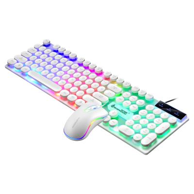 China 2021 Waterproof Lower Factory Price D290 LED Light Gaming Keyboard and Mouse Combos Best Selling Keyboards for sale