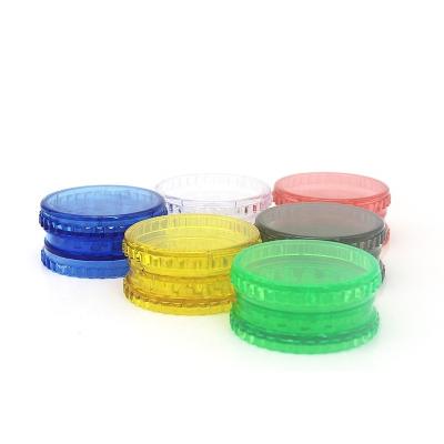 China Custom Logo Plastic Stocked 60mm 2 Layer Crusher for sale