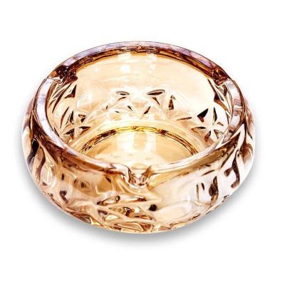 China Household Glass Ashtray Hotel Ashtray Exquisite Stored Office Ashtray for sale