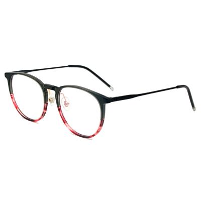 China New Model Unisex Beauty Eyewear Frame Stainless And Designer Acetate Spectacle Frames Glasses Eyeglasses for sale