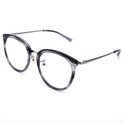 China For Optical Glass Metal Metal Round Bridge Custom Round Retro Round Acetate Classic Eyeglasses Eye Glass Frames for sale