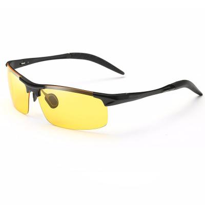 China High Quality Men's Metal Alloy Night Vision Sunglasses 2020 Outdoor Sports Eye Wear Cycle Bicycle Night Driving Glasses for sale