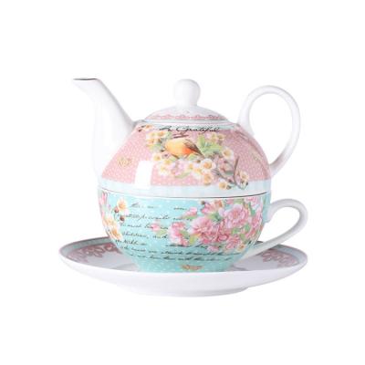 China Sustainable creative teapot ceramic teapot with filter mouth desk scented tea ceramic tea set can be made LOGO for sale