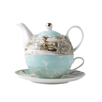 China Viable manufacturer is single mother English afternoon teapot mouth cause office tea creative tea set can be LOGO for sale