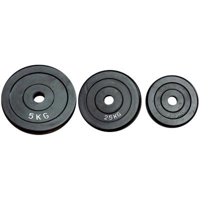 China ejercicio revestido de goma de la placa del peso del Barbell de las placas del levantamiento de pesas del hierro 0.5kg en venta