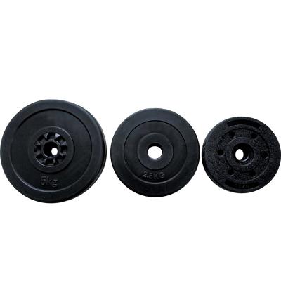 China Pesas de gimnasia de parachoques negras unisex de la placa 2,5 kilogramos de cemento favorable al medio ambiente en venta