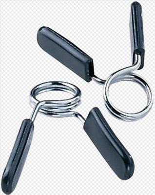 China Aluminum Sliver Weight Lifting Bars Nickel Plated Spring Collar Clips for sale