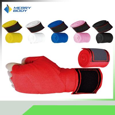 China Elastic Cotton Boxing Hand Wraps Red Professional Protection Boxing Wrist Wraps for sale