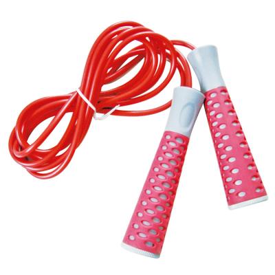 China Lightweight Gym Jump Rope Skipping Pvc Handle Customized Logo Home Exercise for sale