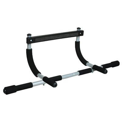 China Iron Tube Door Pull Up Bars Foam Handle Wall Mounted Black Gray Gym Exercise for sale