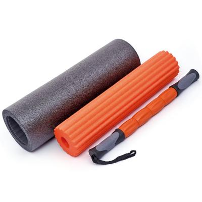 China 3 In1 Muscle Massage Foam Roller TPR Eva Hollow Colorful Yoga Exercise for sale