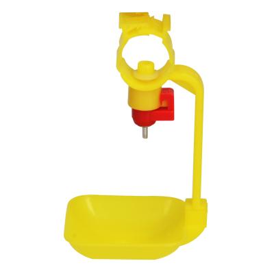 China Poultry Drinker Water 360 Degree Ball Valve Poultry Cup Water-saving Hanging Floor Chicken Drink Cup for sale