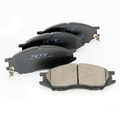 China For NISSAN Almera 2000 TATK Automobile Metal Semi No Noise Front Disc Brake Pads For NISSAN Almera 2000 41060-6NOX1 1125 D653 for sale