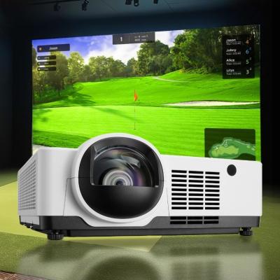 China 6000 Lumen High Brightness HD Laser Projector Short Throw Laser Projector for High-end Golf Simulator Projection for sale