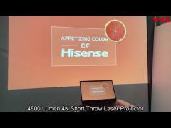 4800 Lumen Short Throw 4K Laser Projector