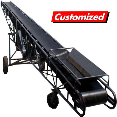 China Flexible Movable Belt Conveyor Machine OEM Custom met verstelbare hoogte gordel Te koop