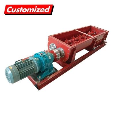 China Double Screw U Shape Concrete Powder Hopper Feeder For Quick Transport for sale