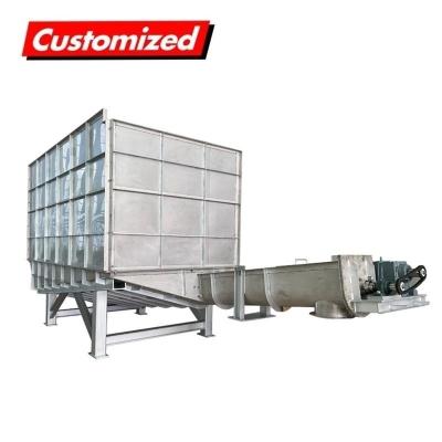 China Stainless Steel Vertical Flexible Auger Conveyor Heat Resistant With Hopper for sale