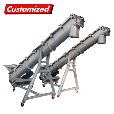 China Fire Resistant Material Feature U-Type Screw Auger Conveyor for Custom Cement Conveying for sale