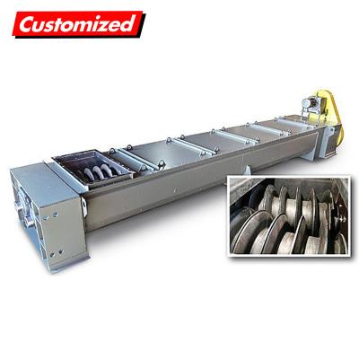 China U Trough Double Helix Flexible Spiral Conveyor CH0004 For Optional Cooling Or Heating for sale