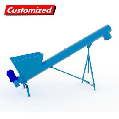 China Industrie OEM Custom Hopper Auger Conveyor Flexible Screw Conveyor voor betonnen grind Te koop