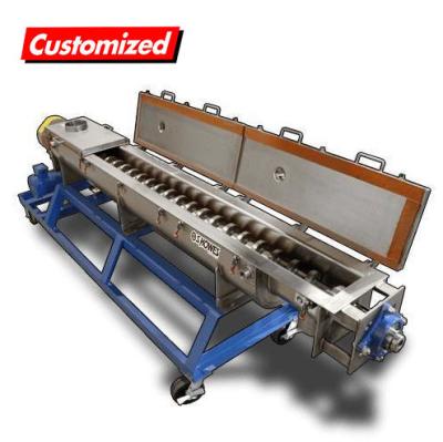 China Interlayer Cooled Screw Auger Conveyo Power Saving Food Auger Conveyor for sale