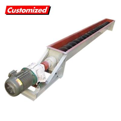 China 2024 U-Shaped Steel Screw Auger Conveyor with Motor Bearing Gear Provided After-sales Service for sale