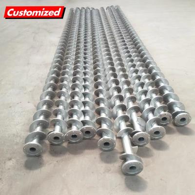 China OEM High Quality OEM Stainless Steel Spiral Machine Slurry Screw Shaft For Auger Conveyor Conveying Machine Transmission System for sale