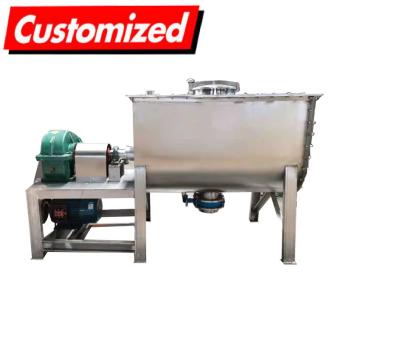 China 2024 OEM Dry Powder Horizontal Ribbon Blender Mixer for sale