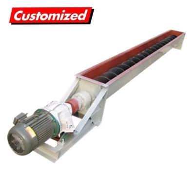 China Op maat gemaakte flexibele trough schroefconveyor Spiral groove screw auger conveyor transmissie systeem Te koop