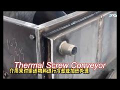 fire resistant high efficiency thermal screw conveyor with customized transmission system