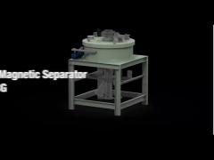 High-efficiency Electromagnetic Micrometer-sized Iron Powder Magnetic Separator