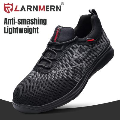 China Breathable Outdoor Anti-sensational Combat Shoes Toe Work Job Mesh Casual Toe LARNMERN OEM ODM Men's Steel Toe Safety Shoes for sale