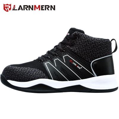 China LARNMERN OEM/ODM Steel Toe Men's Safety Shoes Protective Steel Toe Construction Boots Breathable Lightweight Work Shoes for sale