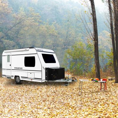 China Household RV Factory Price PVC Faux Timber Flooring Compact Offroad RV Camper Trailers Caravan for sale