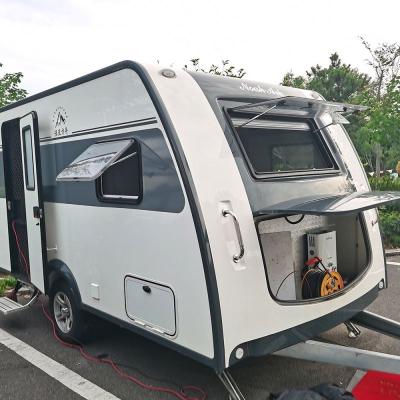 China Hot Sale Household RV Mini Camping Off Road Caravan Van Camper Travel Trailer for sale