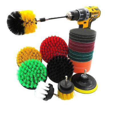 China 20 PCS Sustainable Drill Brush Scrub Pads Power Scrubber Cleaning KITL For Cleaning for sale