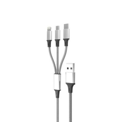 China Various Aluminum Promotional Goods Using Cheap 3in1 Data Cable Smart Mobile for sale