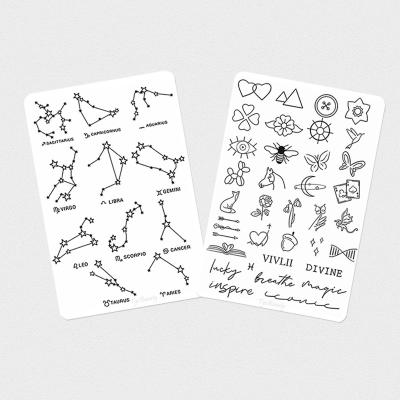 China More designs including words OEM/ODM White Double Side Tattoo Silicone Practice Skin Fine Line Tiny Tattoo Practie Pad for Small Tattoo Line Training for sale