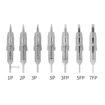 China Permanent Disposable 9mm Spiral Cartridge Tattoo Needle Sterilized Safety Screw Permanent Makeup Needle Cartridge for Brow Shading Supplie for sale