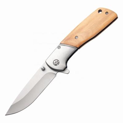 China Hot Selling Quick-change Outdoor Portable Folding Olive Wood Knife for sale