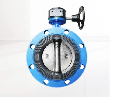 China Central Line Soft Seal Butterfly Valve Manual Butterfly Valve General Turbine Flange Butterfly Valve for sale