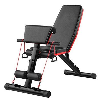 China Strong Durable Home Gym Strength Training Folding Exercise Bench Fitness Press Bench Adjustable Weight Bench for sale