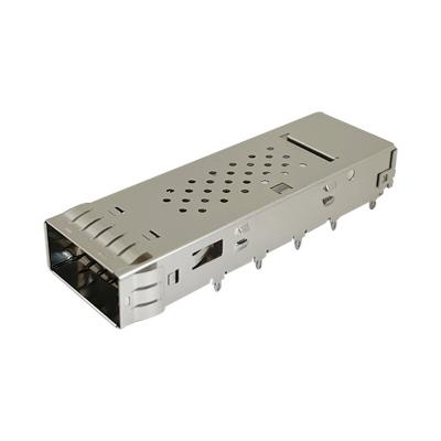 China PCB CAGE 1X1 QSFP28 High Speed ​​SMT SFP+ 20 Position SFP Connector SFP Cage for sale